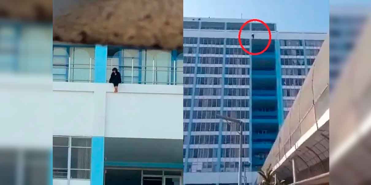 IMÁGENES SENSIBLES. Mujer se arroja desde el piso 14 de un edificio en Lima