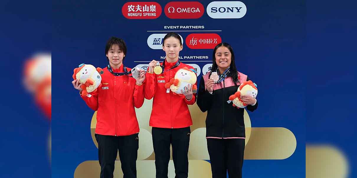 Alejandra Estudillo conquista el bronce en la Súper Final de Clavados en China