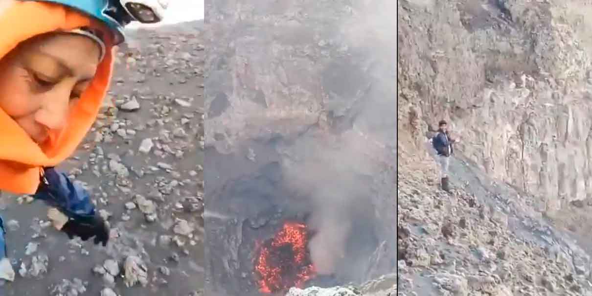 VIDEO. Jóvenes americanistas descienden al cráter del Popocatépetl y graban la lava 