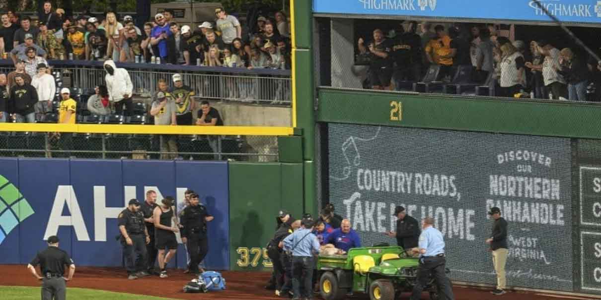 Impactante caída de aficionado en el PNC Park durante juego de los Piratas