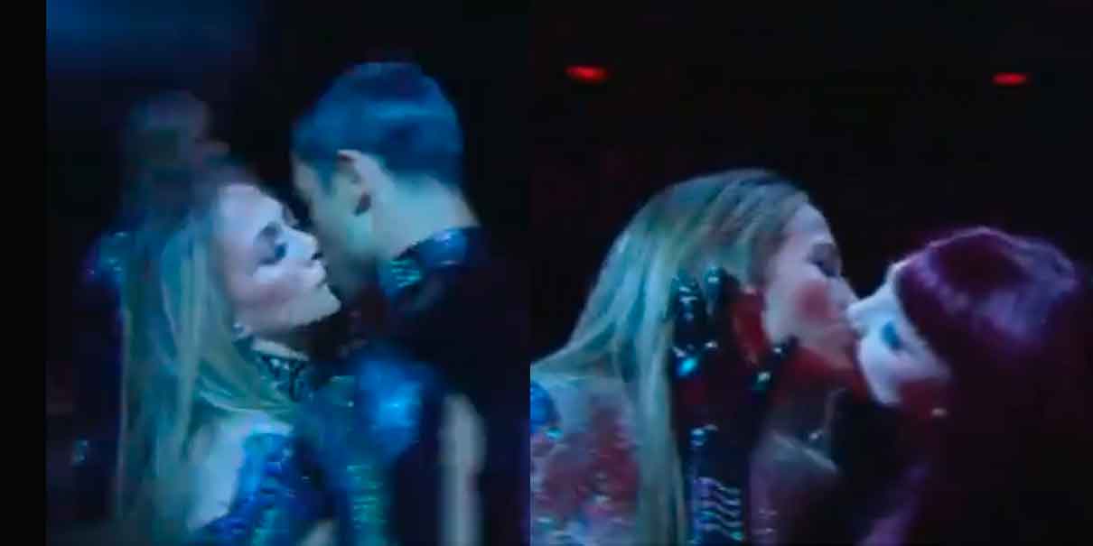 VIDEO. JLo enciende los AMAs con coreografía, brillo y beso doble 