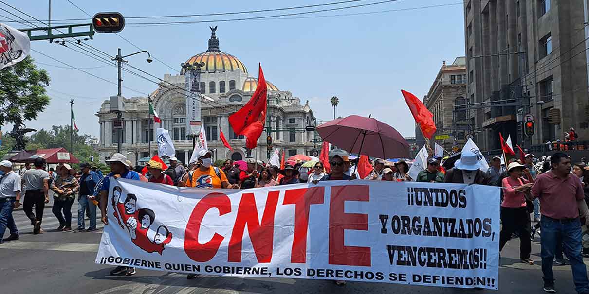 CNTE anuncia paro nacional y advierte movilización masiva con sindicatos