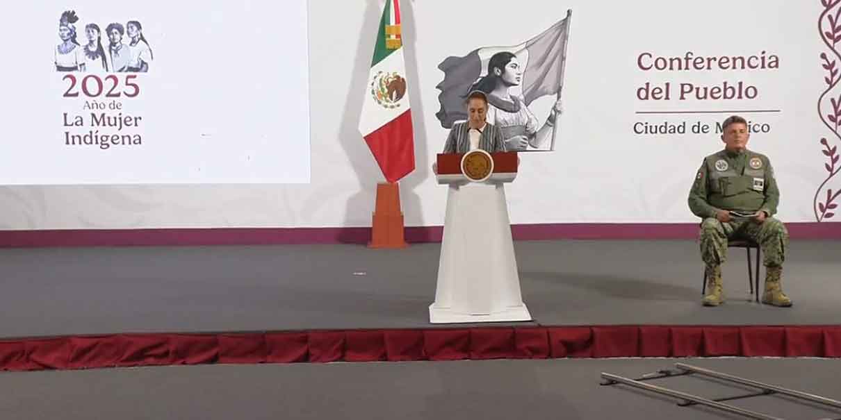 Por bloqueo de la CNTE, la mañanera sin reporteros presentes