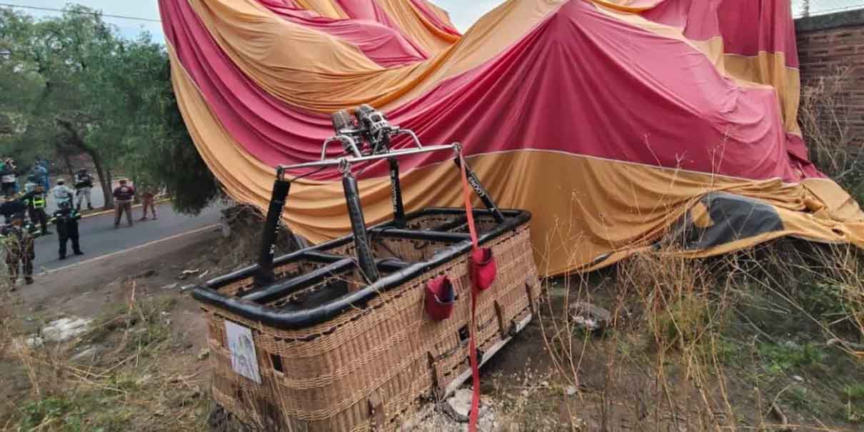 Se desploma globo aerostático en San Martín de las Pirámides: hay 13 lesionados