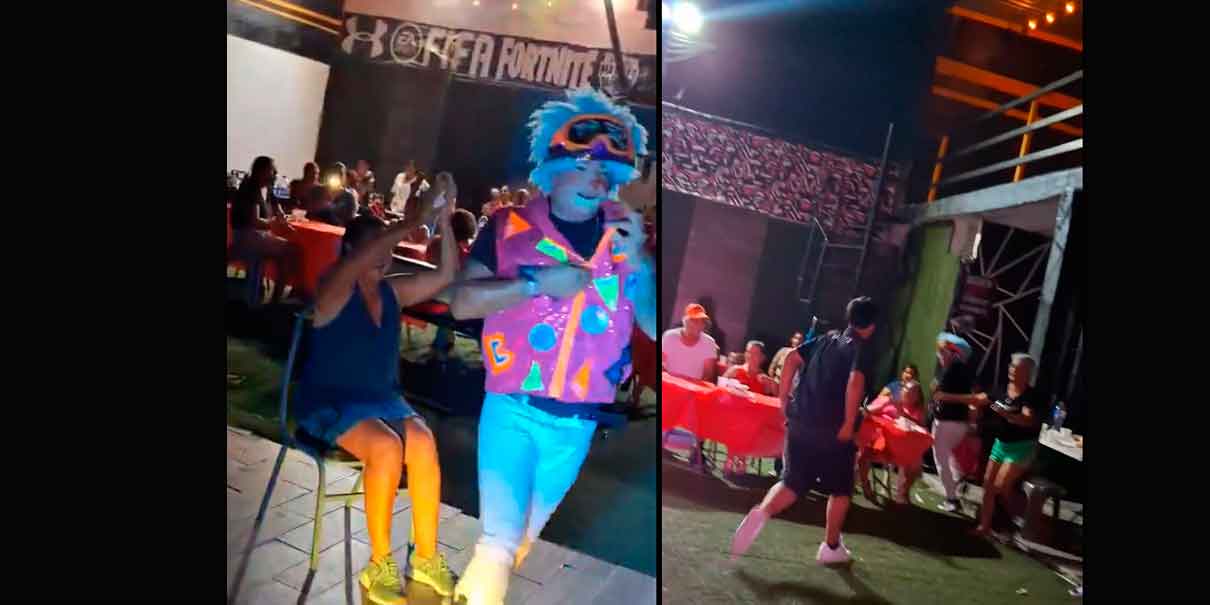 VIDEO. Hombre intenta acuchillar a payaso durante fiesta infantil en Juárez, NL