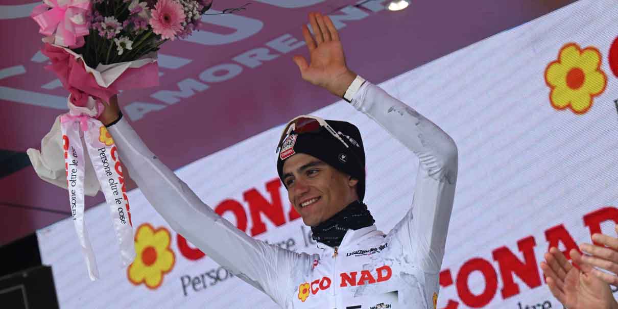 Del Toro hace historia en el Giro de Italia: subcampeón con solo 21 años