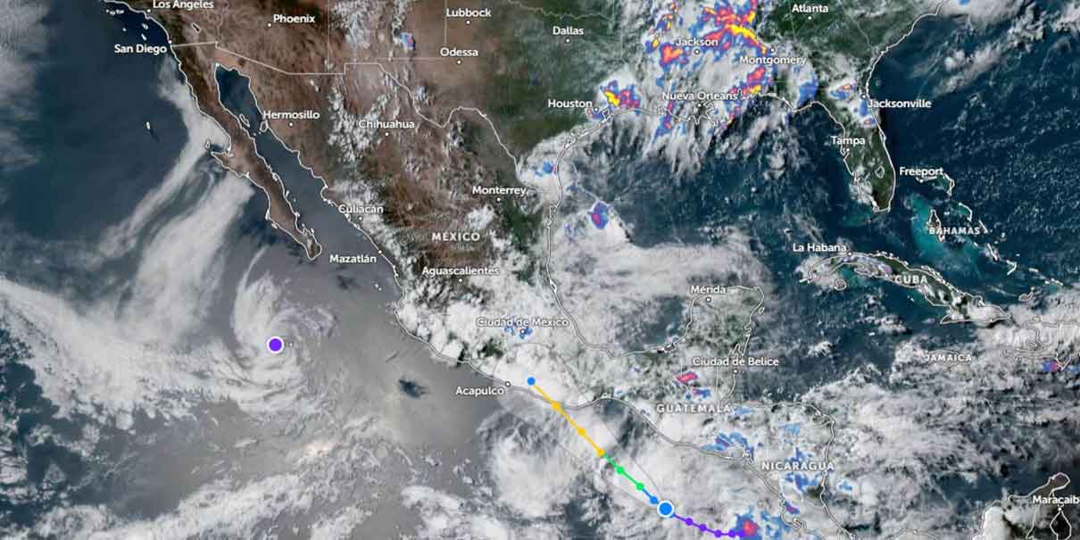 Erick amenaza el sur de México con lluvias intensas fuertes vientos y alto oleaje