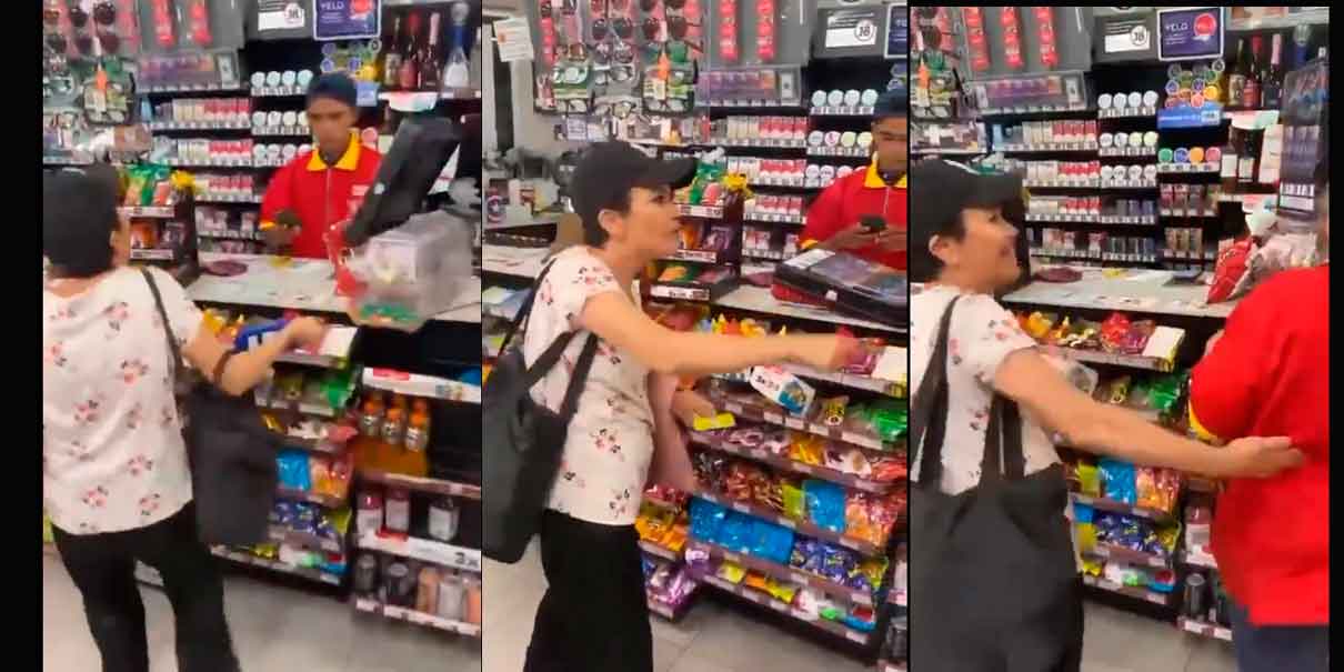 “Lady Recargas” se vuelve viral por agresión a empleados de Oxxo 