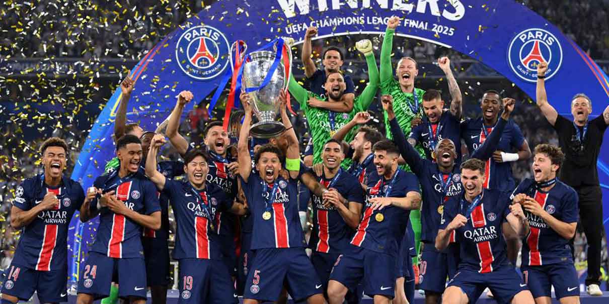 PSG arrasa en la final y se corona campeón de la Champions League por primera vez