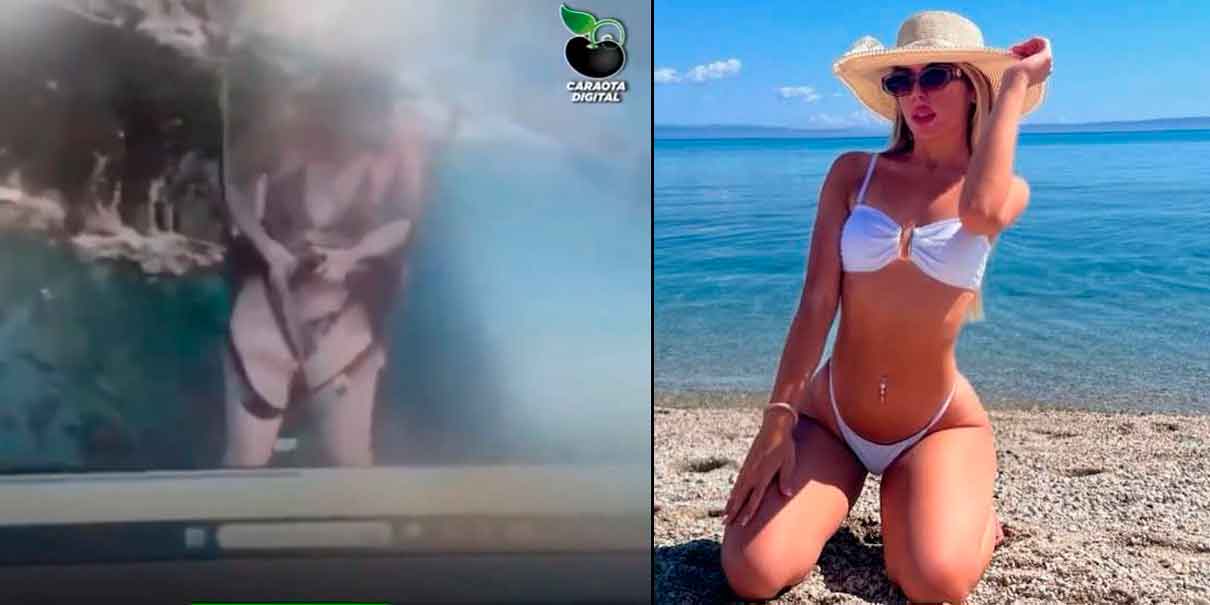 VIDEO. Influencer serbia se arroja de parapente, cayó desde 50 metros