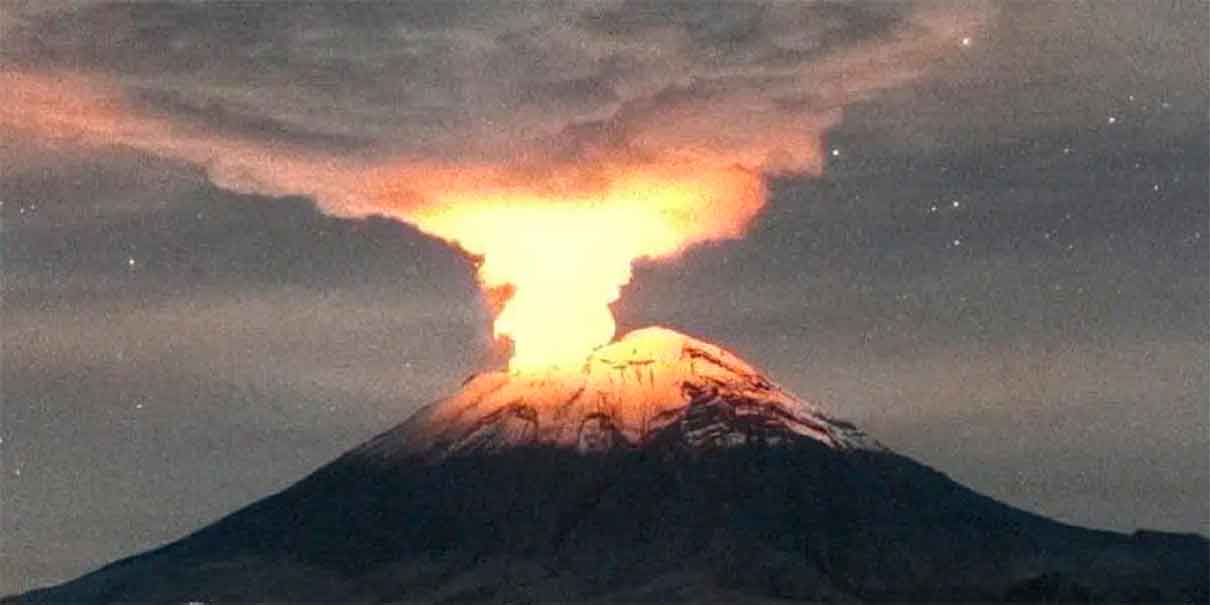 Popocatépetl registra 64 exhalaciones y mantiene alerta en Amarillo Fase 2