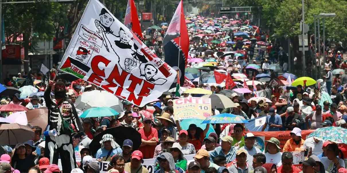 CNTE marchará al Zócalo para entregar carta a Sheinbaum; exigen revertir reformas educativas