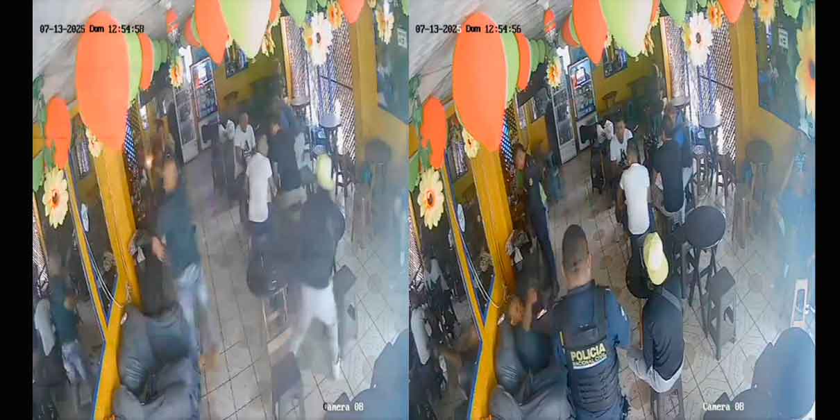 IMÁGENES SENSIBLES. Tiroteo en bar de Guatemala deja un muerto y dos policías heridos en La Florida