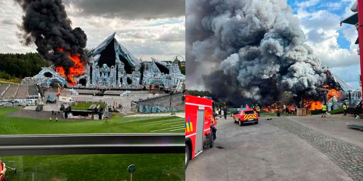 Incendio devasta escenario principal de Tomorrowland 2025 a días de su inauguración