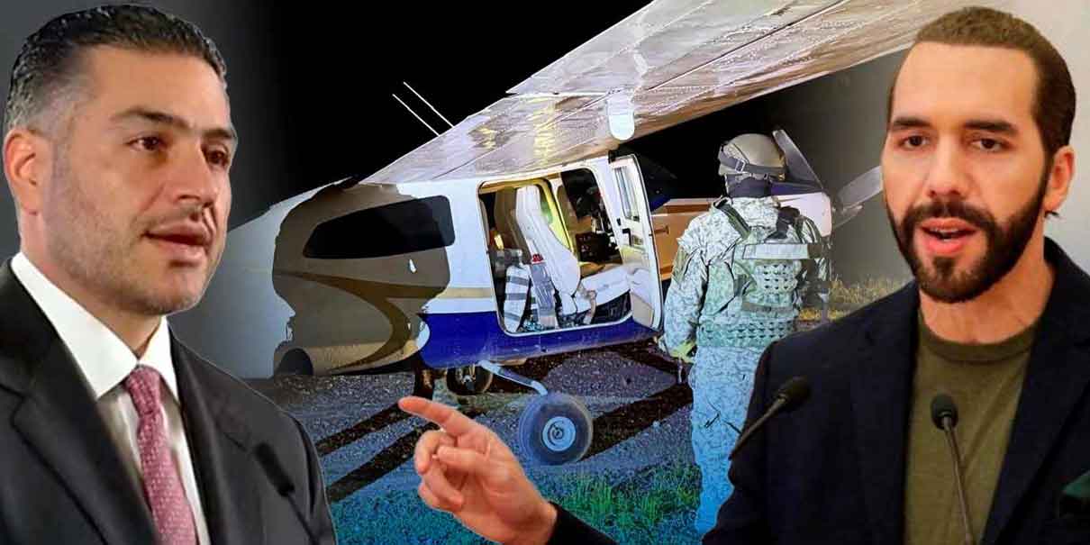 Harfuch y Bukele chocan por avioneta con cocaína asegurada en Colima