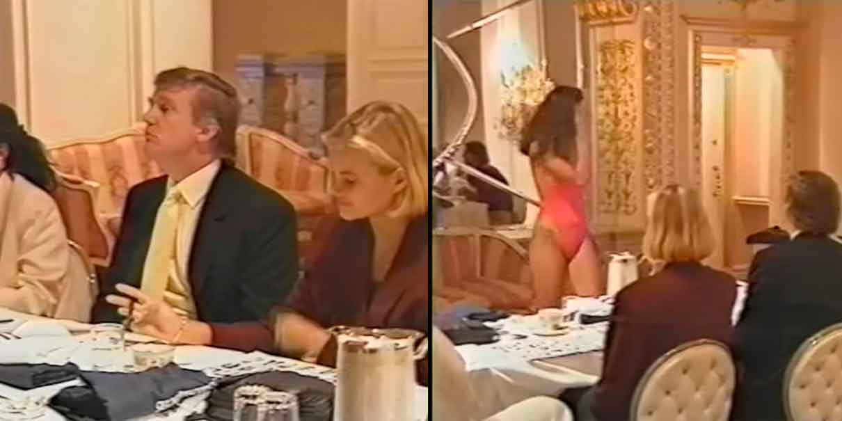 Se filtra video donde Donald Trump organiza y es juez en concurso de modelos menores de edad 