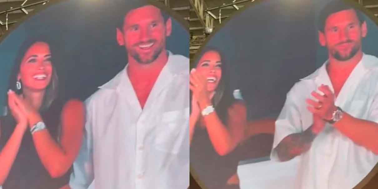 VIDEO. Lionel Messi protagoniza momento viral con la “kiss cam” en concierto de Coldplay