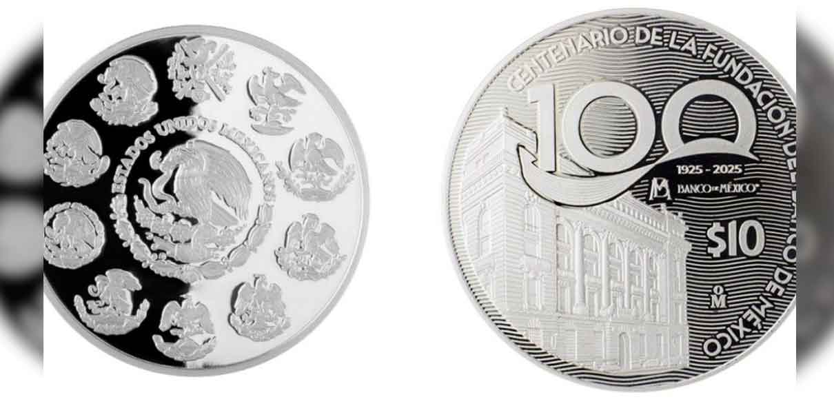 Banco de México celebra su centenario con moneda conmemorativa y billetes. ¿Cómo conseguirla?