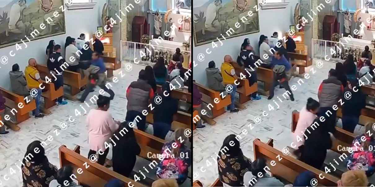Sujeto  logra detener intento de homicidio con machete dentro de iglesia en Los Reyes La Paz
