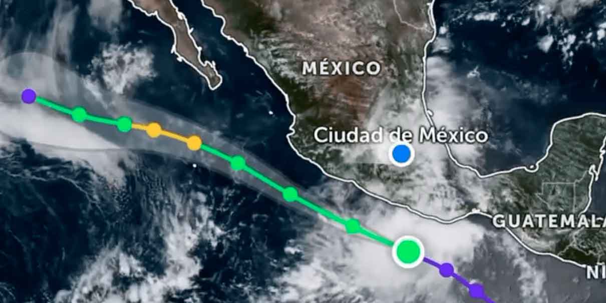 Tormenta tropical Ivo provocará intensas lluvias en el occidente de México, aunque no tocará tierra