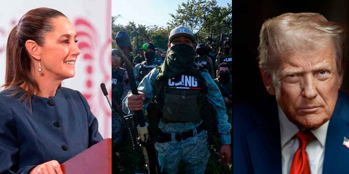 Trump autoriza uso de fuerza militar contra cárteles; Sheinbaum descarta intervención en México