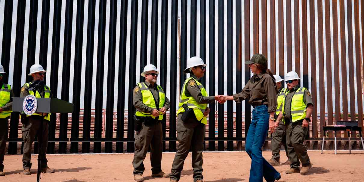 Trump ordena pintar de negro todo el muro fronterizo para que se caliente y dificultar cruces migratorios