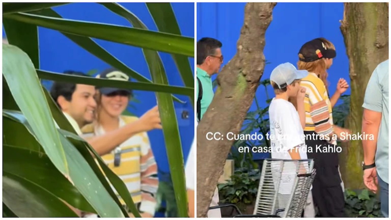 Shakira visita La Casa de Frida Kahlo con sus hijos Sasha y Milan