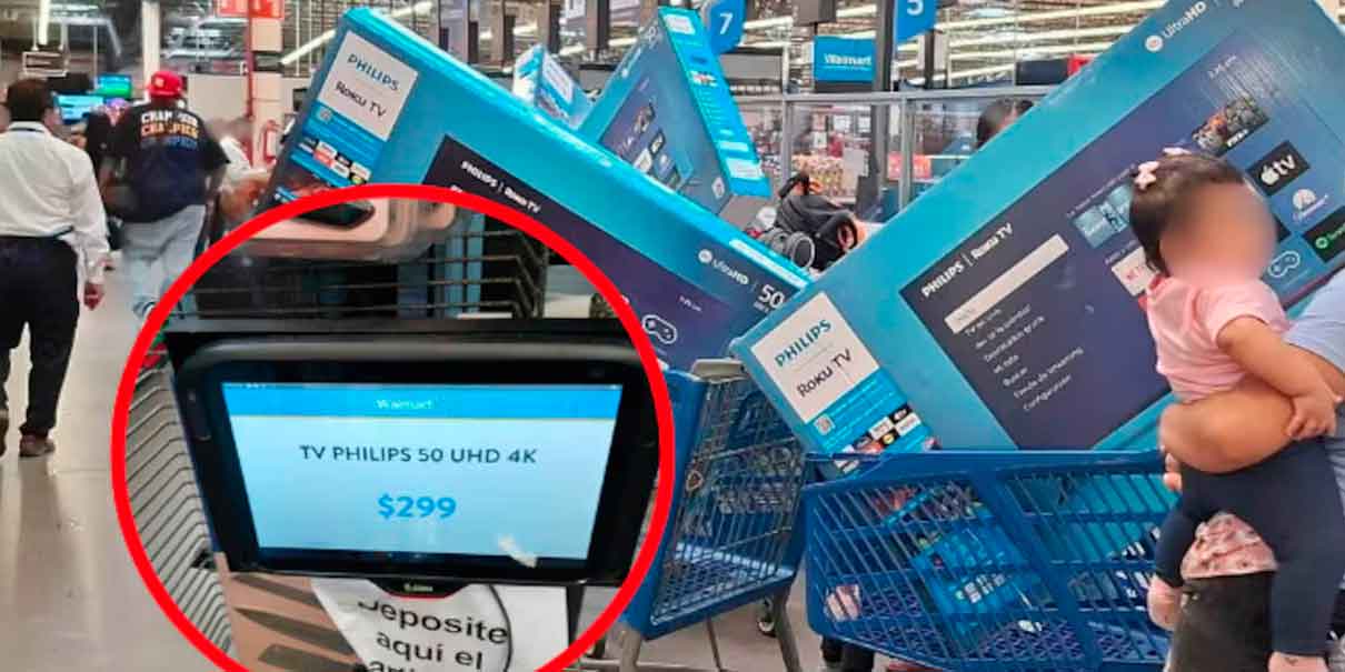 VIDEO. Caos en Walmart de Ciudad del Carmen por televisores a 547 pesos; clientes exigen respeto a promoción