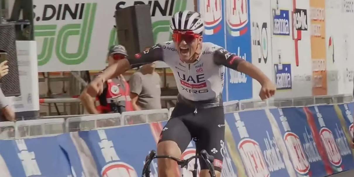 Isaac del Toro, primer latinoamericano, se corona en GP Industria & Artigianato 2025