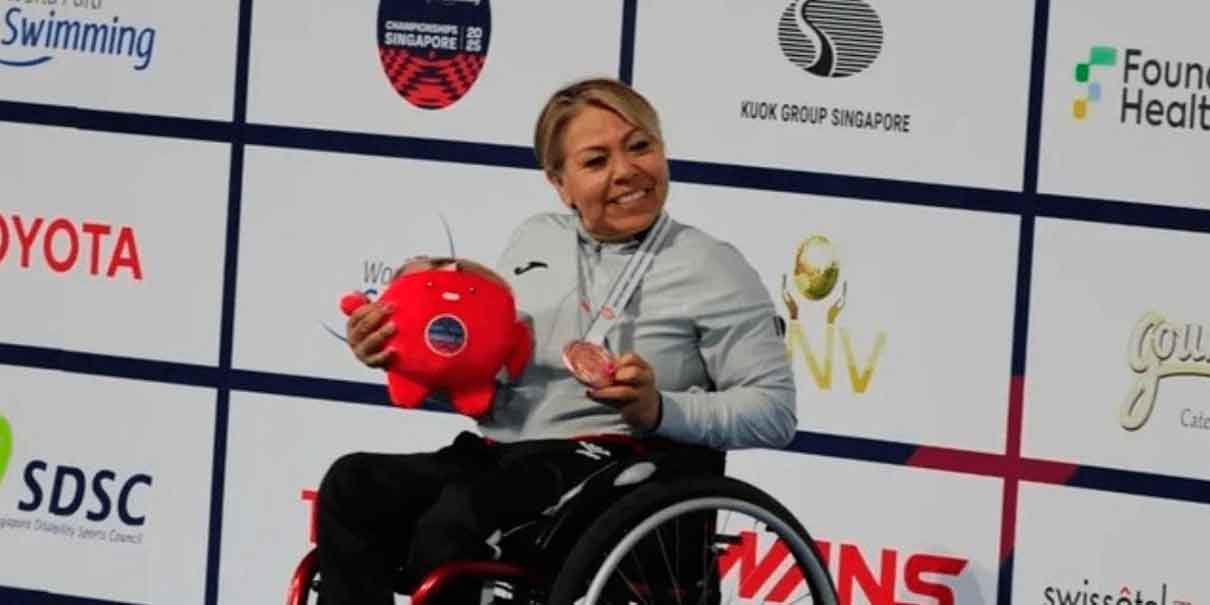 México suma dos bronces en el Mundial de Para Natación Singapur 2025