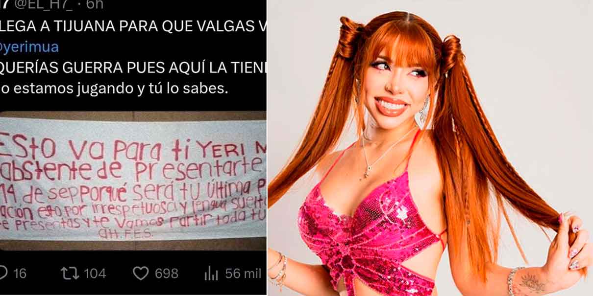Yeri Mua denuncia amenazas de seguidores del streamer Lonche previo a concierto en Tijuana