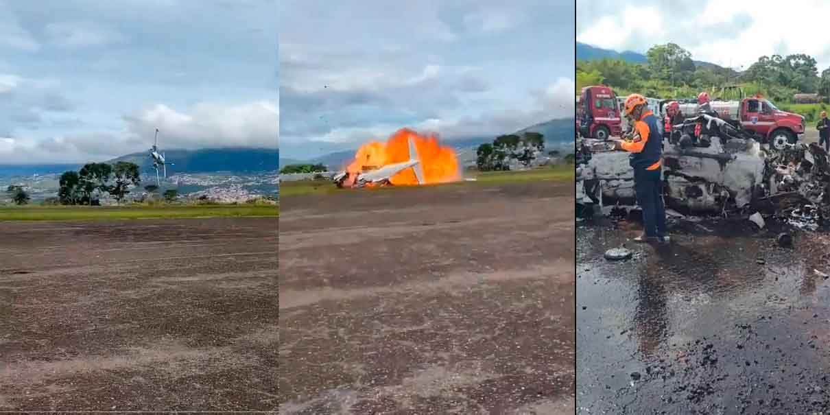 Dos muertos deja accidente aéreo en el aeropuerto de Paramillo