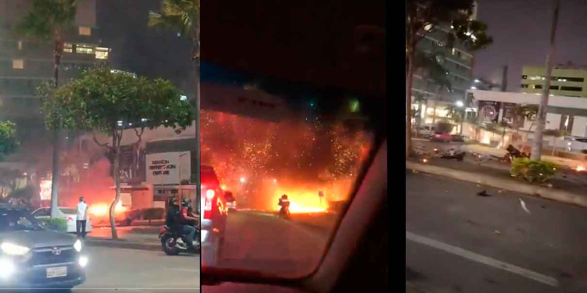 IMÁGENES SENSIBLES. Coche bomba en Guayaquil deja un muerto y dos heridos