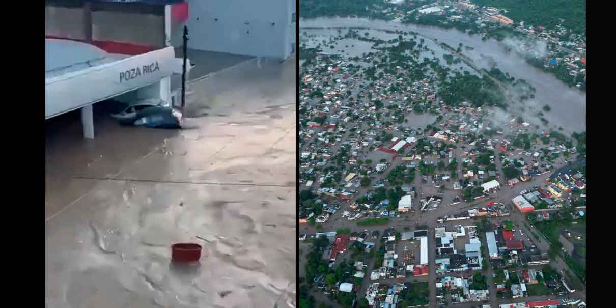 Lluvias en Veracruz dejan más de 150 evacuados y severas inundaciones en el norte del estado