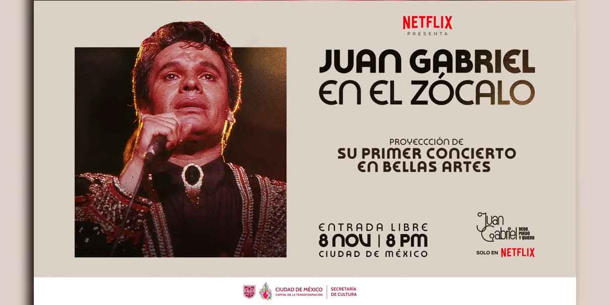 Netflix proyectará en el Zócalo el legendario concierto de Juan Gabriel en Bellas Artes