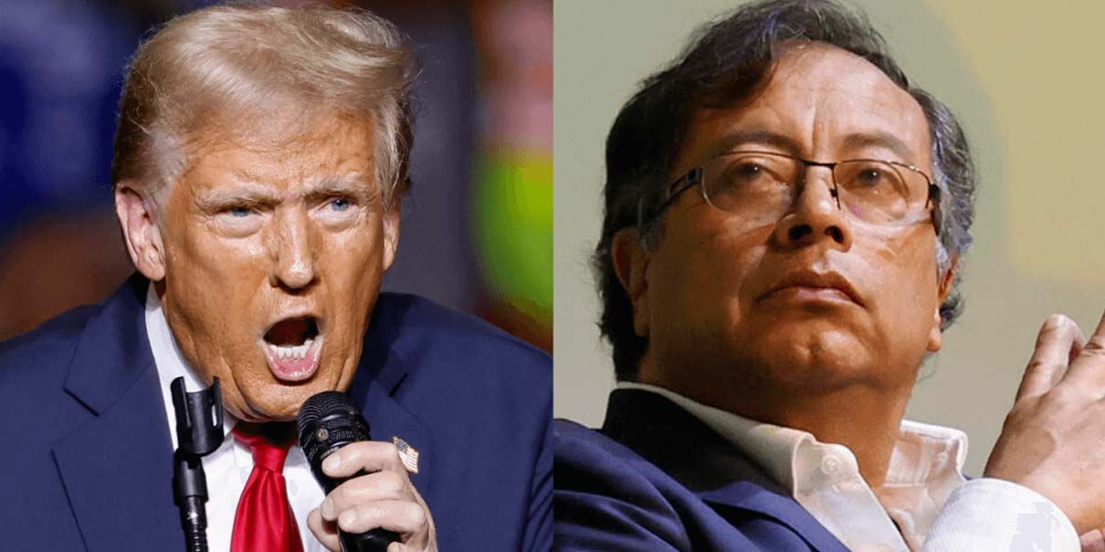 Trump acusa a Gustavo Petro de narcotráfico y corta la ayuda económica a Colombia