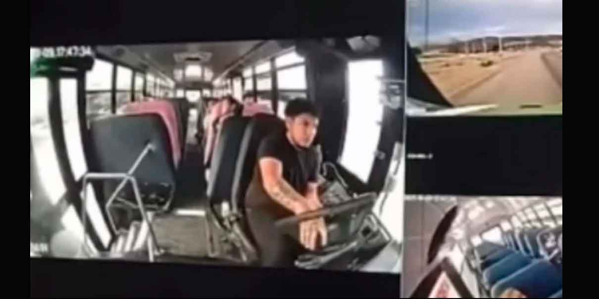 VIDEO. Chofer se queda sin frenos en Tijuana, pero con su pericia salva a pasajeros