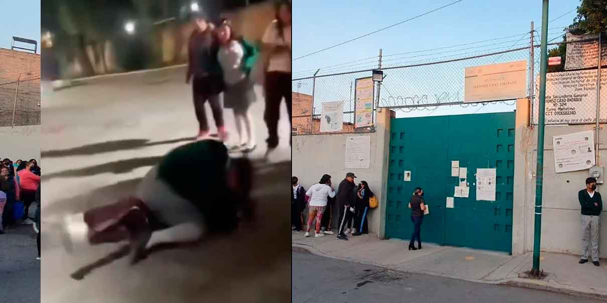 VIDEO. Padres exigen justicia por brutal caso de bullying en secundaria de Tláhuac; niña de 12 años fue herida con cúter