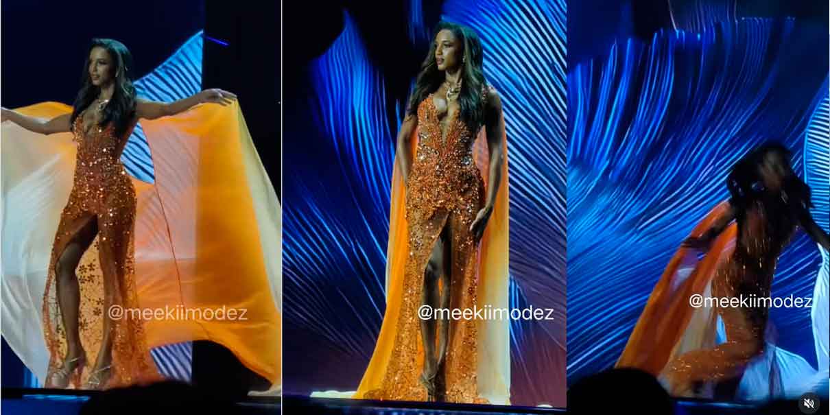 Gabrielle Henry sufre fuerte caída en Miss Universo 2025; esto se sabe sobre su estado de salud
