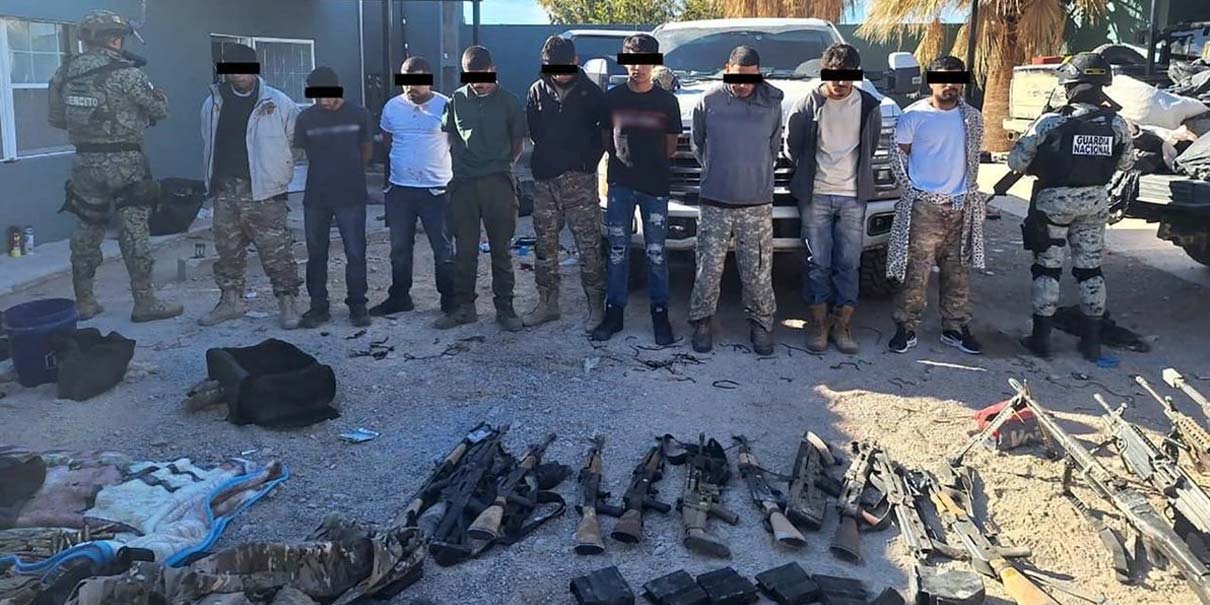 Aseguran fusiles Barret y explosivos tras captura de “02” y su grupo en Aldama