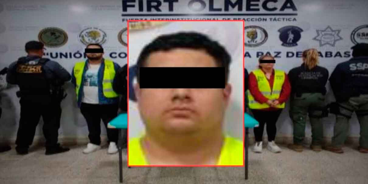 Detienen a “Luki”, presunto jefe de plaza del CJNG en Tabasco