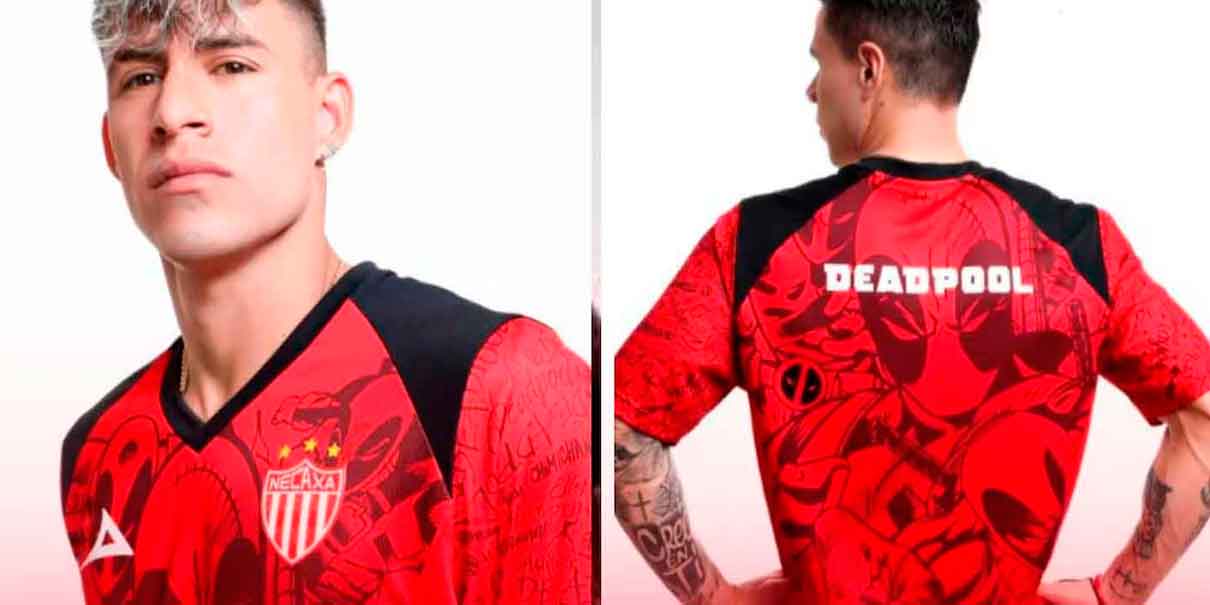 Necaxa lanzó una colección especial con Deadpool que incluye jersey oficial y productos de edición limitada. Conoce precios y artículos disponibles.