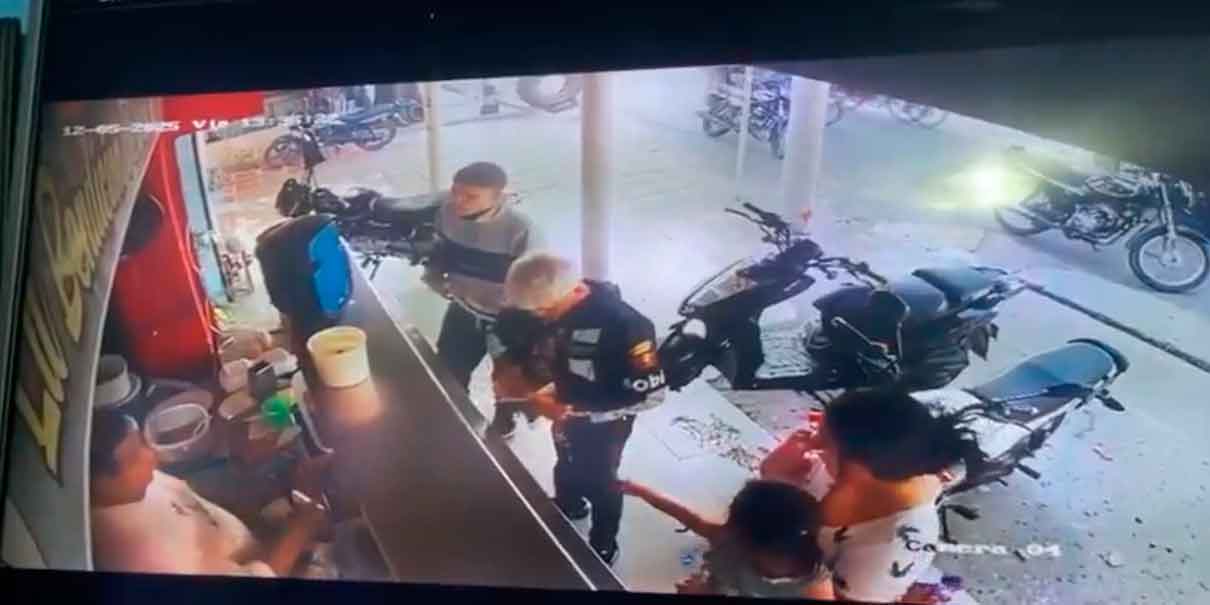 VIDEO BRUTAL. Sicario se hace pasar por cliente y asesina al dueño de un local en Barranquilla