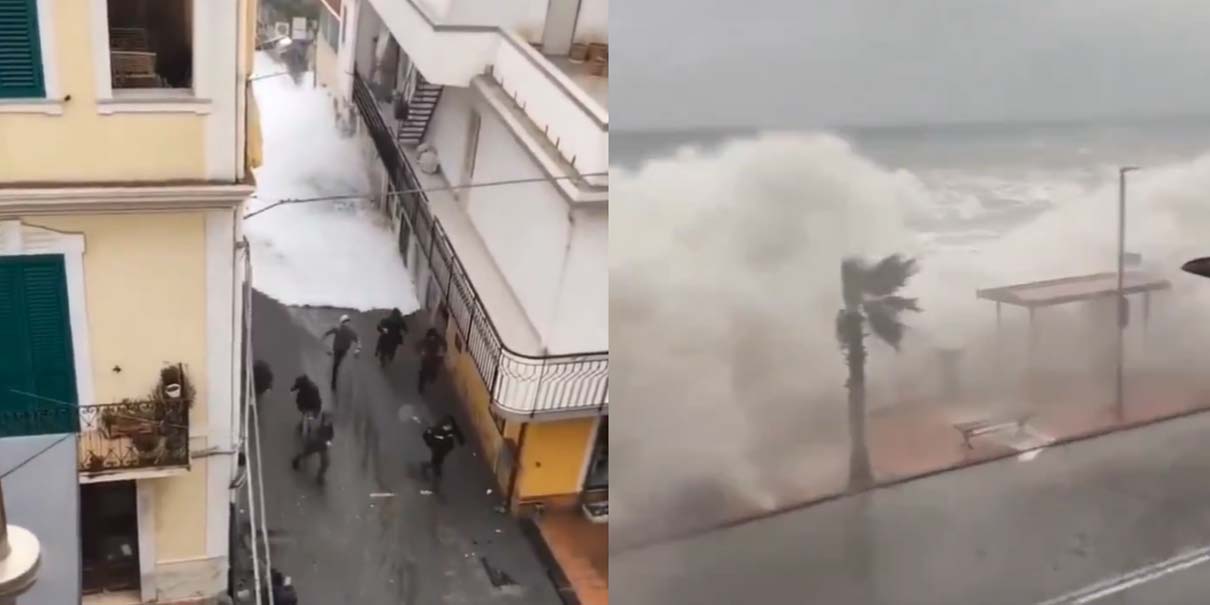 El mar se sale de control: ciclón Harry castiga Sicilia y Cerdeña