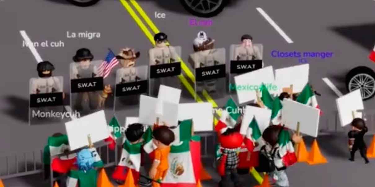 Niños y adolescentes latinos protestan en Roblox contra redadas migratorias del  ICE 