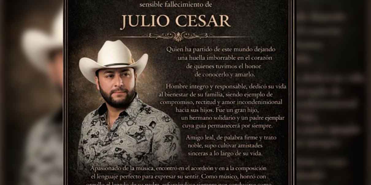 Asesinan  Julio César Beltrán, acordeonista de Grupo Arraigado