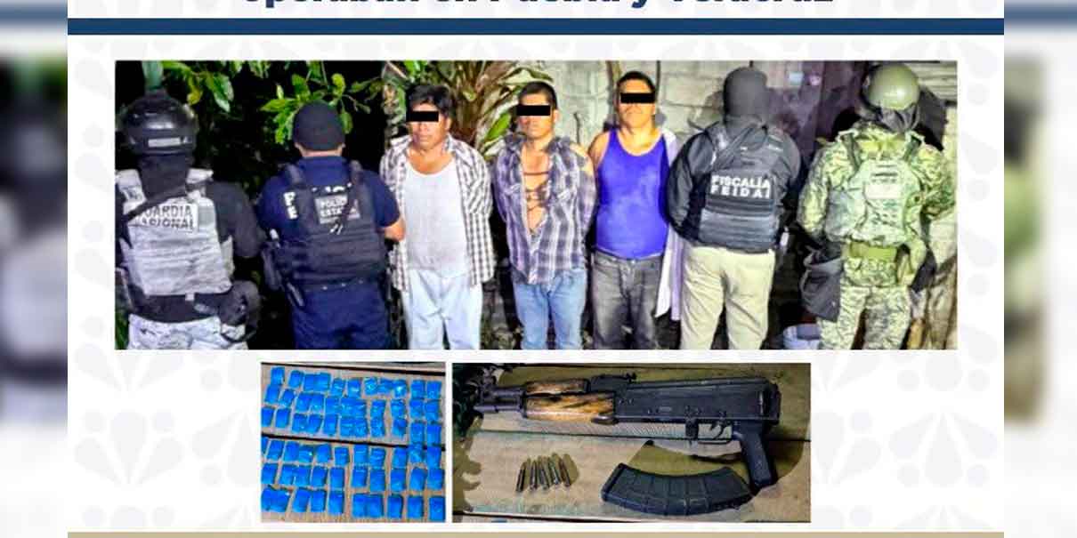 Desmantelan banda de “Los Rey” en Huehuetla, Puebla 