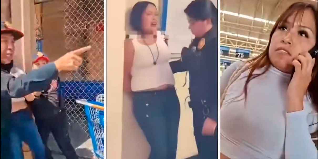 Fardera pasó de desafiante a llorona en Walmart Ojo de Agua; el video del robo se vuelve viral