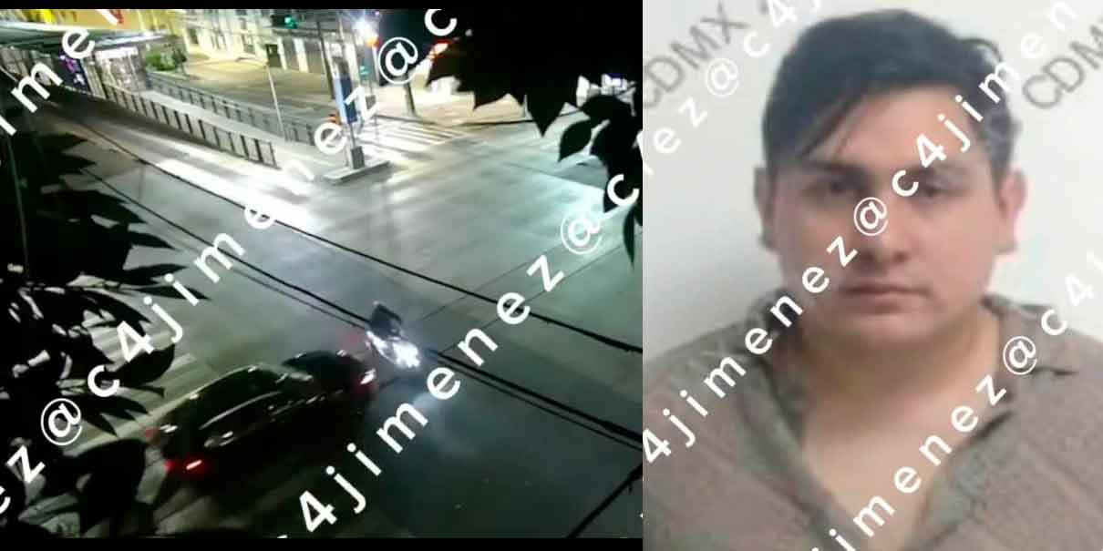 IMÁGENES SENSIBLES. Automovilista ignora semáforo, mata a motociclista y huye a pie