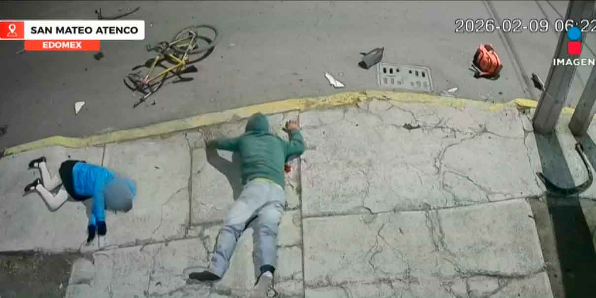 IMÁGENES SENSIBLES. Padre e hija son brutalmente embestidos por camioneta cuando se dirigían a la escuela